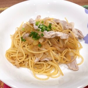 めんつゆで簡単！キャベツと豚肉の和風パスタ